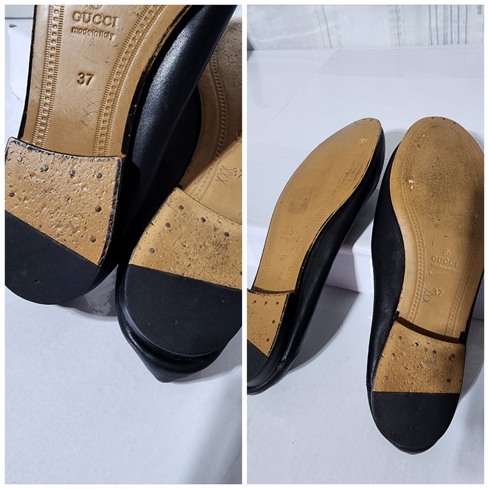 Gucci Horsebit Leather Loafers Black Size 37 - Picture 12 of 13